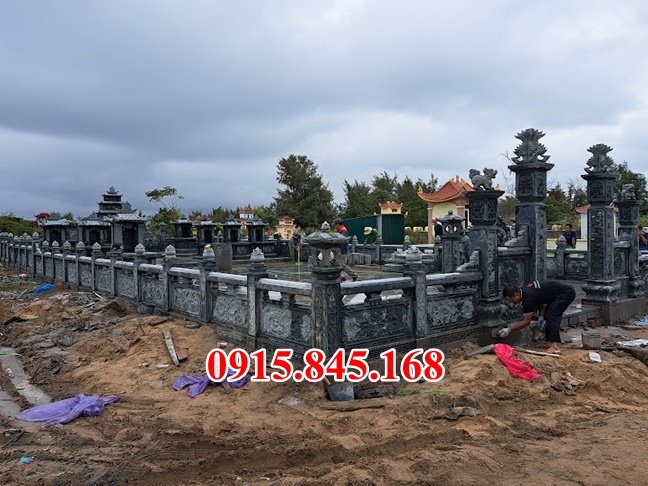 09 Khu lăng mộ đá đẹp bán tại Thái Bình - nghĩa trang gia đình dòng họ