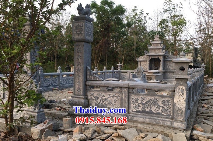 10 Khu lăng mộ đá đẹp bán tại Nam Định nghĩa trang gia đình dòng họ gia tộc