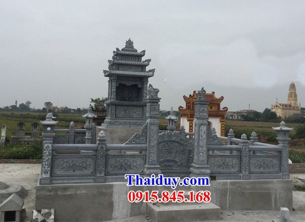 10 Khu lăng mộ đá nguyên khối đẹp bán tại Nam Định nghĩa trang gia đình dòng họ gia tộc