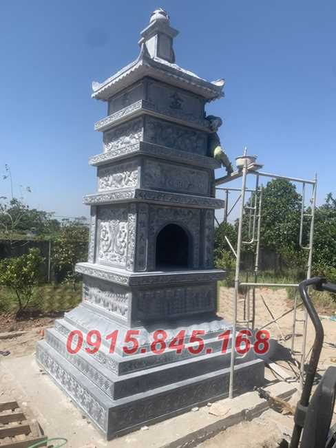 Thiết kế mộ tháp đá xanh đẹp tại Đồng Nai