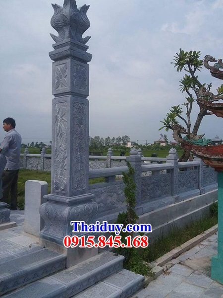 05 Tường hàng rào đá ninh bình nghĩa trang khu lăng mộ mồ mả nhà thờ từ đường gia đình dòng họ đình đền chùa đẹp bán tại Nghệ An