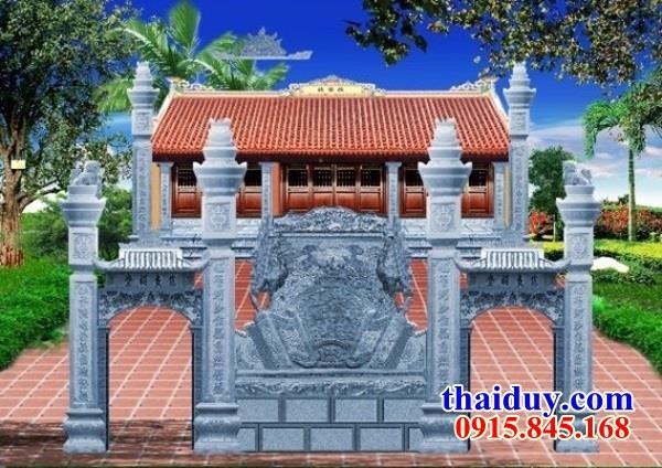 Mẫu Vẽ thiết kế cột đá đồng trụ cột cổng nhà thờ đình chùa bằng đá tự nhiên thiết kế đẹp
