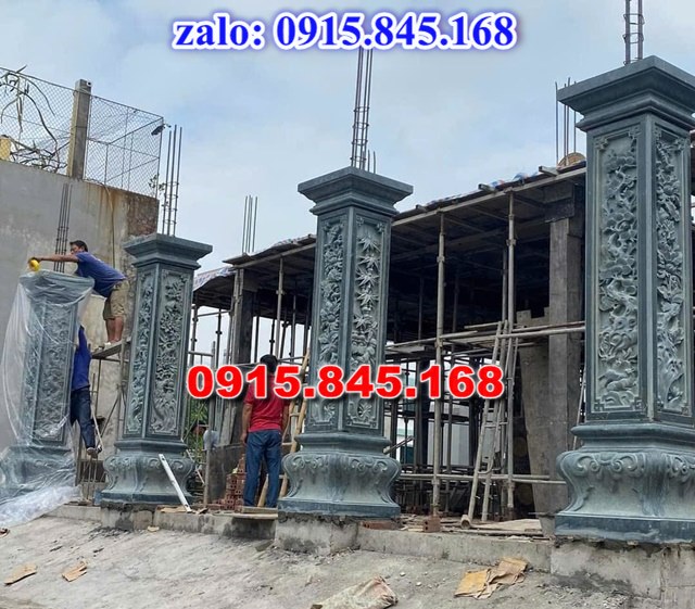 cột đá nhà thờ họ từ đường, cột đá đình chùa miếu, cột đá hiên nhà, cột đá đồng trụ, cột đá vuông, cột đá hình tròn, giá bán cột đá, địa chỉ bán cột đá,