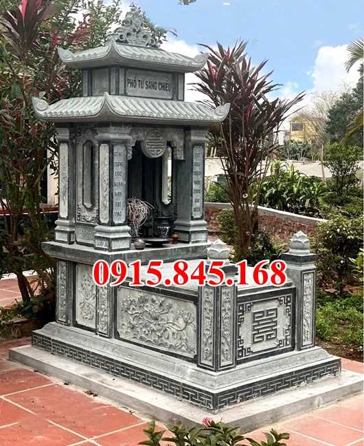 Giá bán mẫu mộ đá hai mái đá nguyên khối đẹp bán