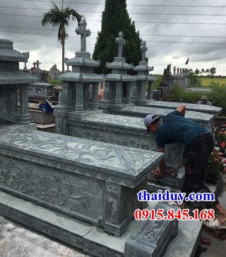 Hình ảnh mộ đạo thiên chúa công giáo bằng đá xanh thiết kế hiện đại đẹp nhất