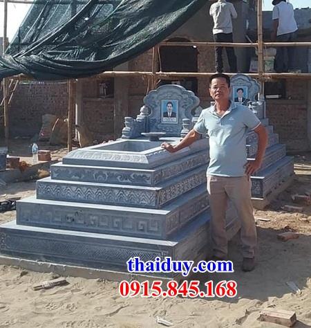 Lăng mộ tam cấp bằng đá mỹ nghệ Ninh Bình thiết kế đẹp nhất năm 2021