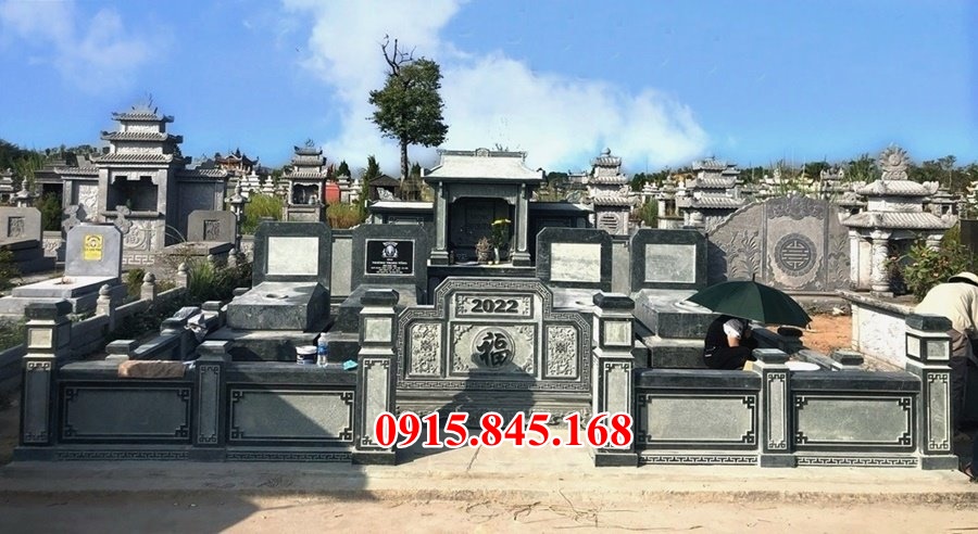 Mẫu khu lăng mộ nghĩa trang nhà mồ bằng đá nguyên liền khối phong thủy 2021