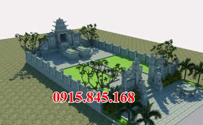 Mẫu lăng mộ nhà mồ đá xanh rêu đẹp bán Lạng Sơn