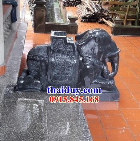 Mẫu voi phong thủy đình đền chùa miếu bằng đá tự nhiên cao cấp
