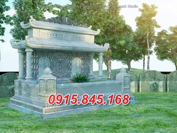 Kích thước mộ đá2 hai mái