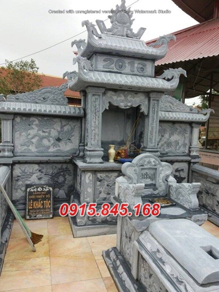 Kích thước mộ đá2 hai mái
