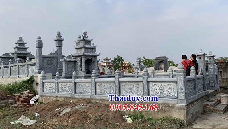 01 Khu lăng mộ đá ninh bình đẹp bán tại Bắc Ninh nghĩa trang gia đình dòng họ gia tộc