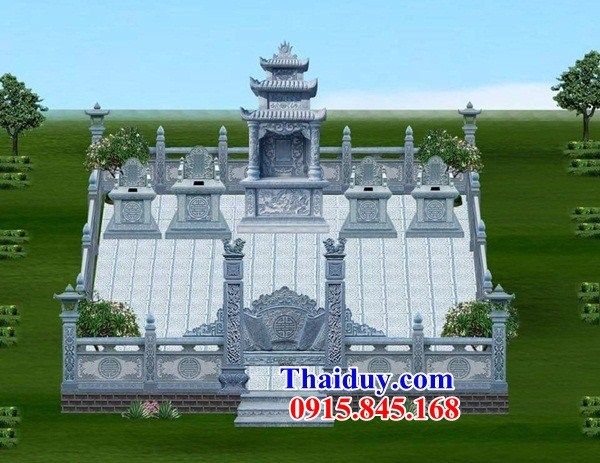 01 Khu lăng mộ đá tự nhiên đẹp bán tại Bắc Ninh nghĩa trang gia đình dòng họ gia tộc