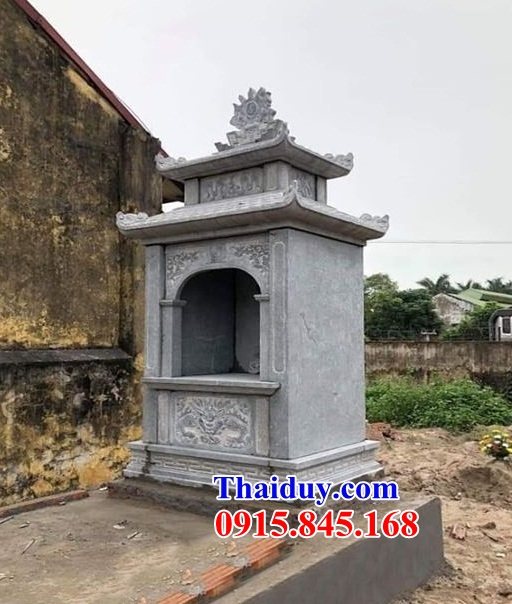 02 Bàn thờ ông thiên đá xanh kích thước phong thủy thờ sơn thần linh thổ địa cửu trùng ngoài trời