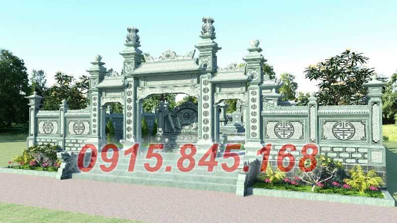 02 cổng Mộ đá nguyên liền khối đẹp bán tại Đà Nẵng