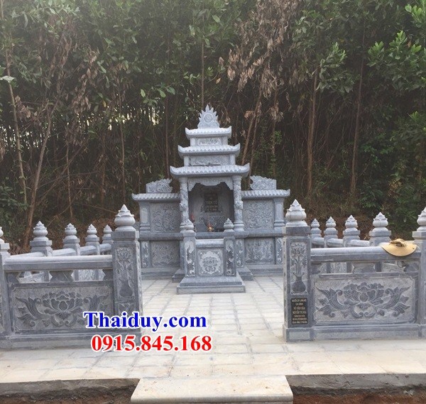 03 Khu lăng mộ đá tự nhiên đẹp bán tại Bắc Giang nghĩa trang gia đình dòng họ gia tộc