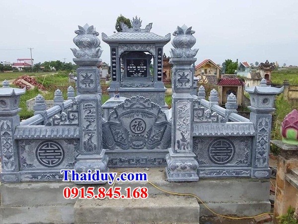 04 Khu lăng mộ đá thanh hóa đẹp bán tại Lạng Sơn nghĩa trang gia đình dòng họ gia tộc