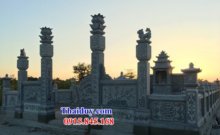 05 Khu lăng mộ đá ninh bình đẹp bán tại Hưng Yên nghĩa trang gia đình dòng họ gia tộc