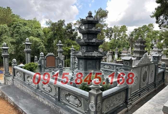 05 Mộ nhà mồ nghĩa trang ông bà bố mẹ đá liền nguyên khối đẹp bán tại Bình Định