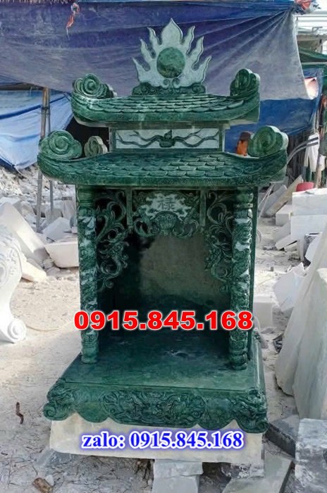 bàn thờ thiên bằng đá, mẫu miếu thờ đá đẹp, mẫu am thờ đá đẹp, mẫu lăng thờ chung, Những bàn thờ thiên ngoài trời bằng đá đẹp, cây hương đá thờ ngoài trời, 9 mẫu cây hương đá trắng thờ ngoài trơi đẹp, 08 Bàn thờ ông thiên xây bằng đá granite xanh