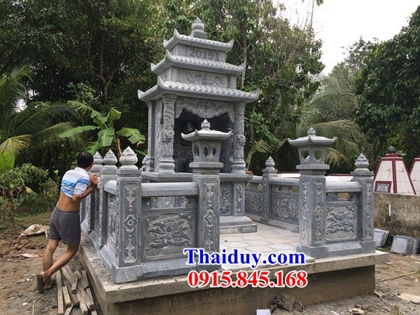 08 Khu lăng mộ đá thanh hóa đẹp bán tại Quảng Ninh nghĩa trang gia đình dòng họ gia tộc