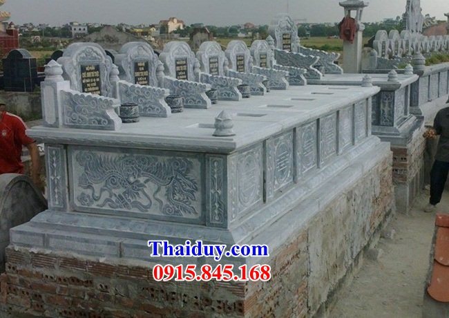 10 Mẫu mộ đôi gia đình ông bà bố ba cha mẹ hai ba bốn năm ngôi liền nhau bằng đá đẹp bán tại Yên Bái