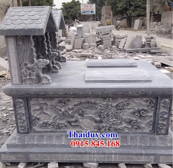 10 Mẫu mộ đôi gia đình ông bà bố ba cha mẹ hai ba bốn năm ngôi liền nhau bằng đá nguyên khối đẹp bán tại Yên Bái