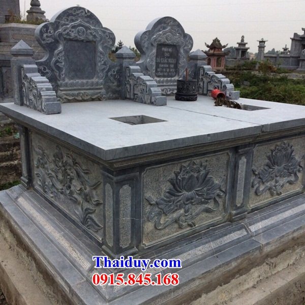 10 Mẫu mộ đôi gia đình ông bà bố ba cha mẹ hai ba bốn năm ngôi liền nhau bằng đá ninh bình đẹp bán tại Yên Bái