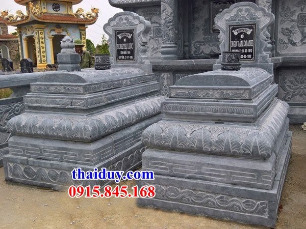 10 Mẫu mộ tam cấp bằng đá xanh tự nhiên