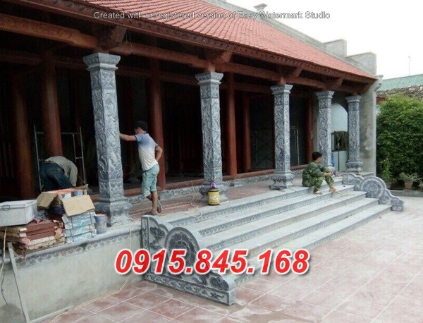 cột đá nhà thờ họ từ đường, cột đá đình chùa miếu, cột đá hiên nhà, cột đá đồng trụ, cột đá vuông, cột đá hình tròn, giá bán cột đá, địa chỉ bán cột đá, 