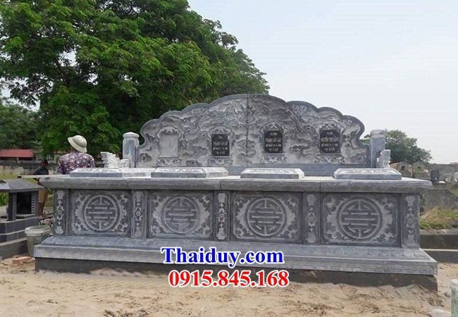 11 Mẫu mộ đôi gia đình ông bà bố ba cha mẹ hai ba bốn năm ngôi liền nhau bằng đá đẹp bán tại Lào Cai