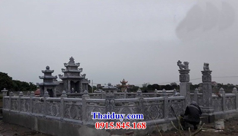14 Khu lăng mộ đá xanh đẹp bán tại Phú Thọ nghĩa trang gia đình dòng họ gia tộc