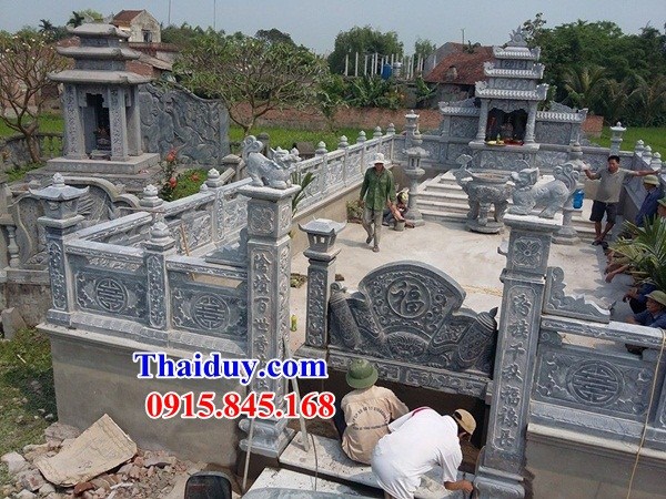 15 Khu lăng mộ đá đẹp bán tại Thái Nguyên nghĩa trang gia đình dòng họ gia tộc