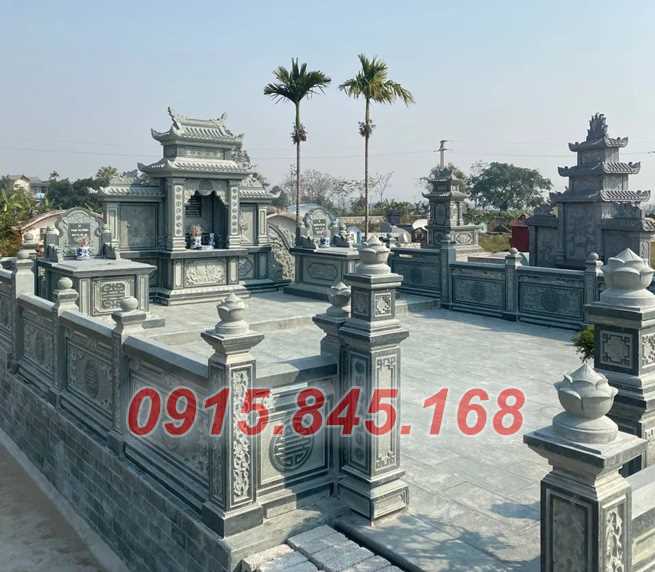 15 Khu lăng mộ đá đẹp bán tại Thái Nguyên - nghĩa trang mồ mả gia đình