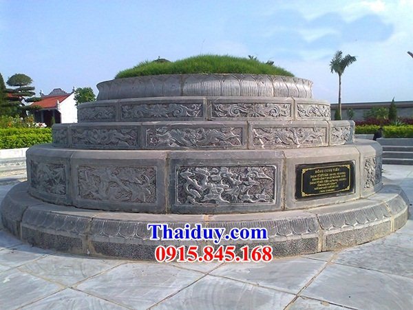 18 Mẫu mộ đá thanh hóa tròn hình tròn lục lăng bát giác ông bà tổ tiên cha mẹ ba má đẹp bán tại Tuyên Quang