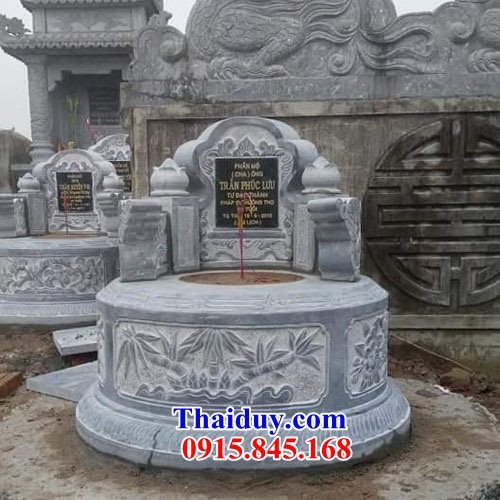 19 Mẫu mộ đá ninh bình tròn hình tròn lục lăng bát giác ông bà cô tổ bố mẹ đẹp bán tại Yên Bái