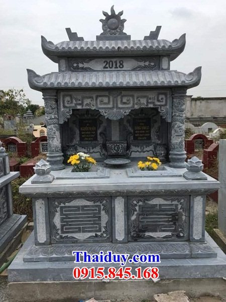 19 Mẫu mộ đôi bằng đá đẹp bán tại Thái Bình