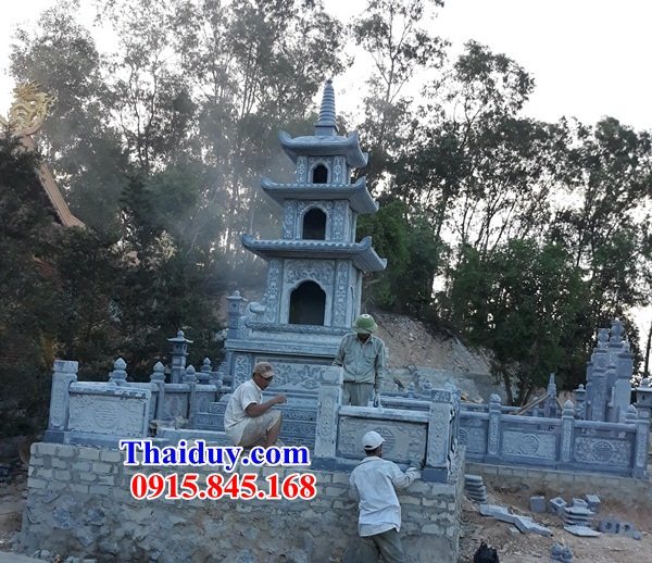 2 Mẫu mộ tháp đá đẹp tại Tây Ninh