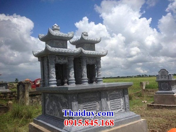 20 Mẫu mộ đôi gia đình ông bà cha bố ba mẹ hai ba bốn năm ngôi liền nhau bằng đá nguyên khối đẹp bán tại Quảng Ninh