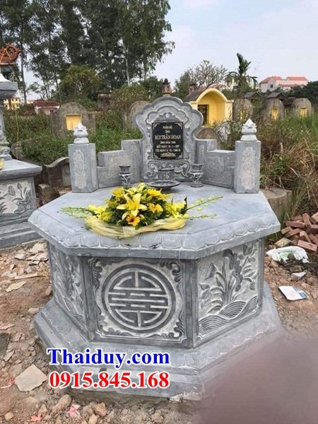 20 Mộ đá ninh bình tròn hình tròn lục lăng bát giác ông bà cô tổ tiên bố mẹ đẹp bán tại Hà Giang