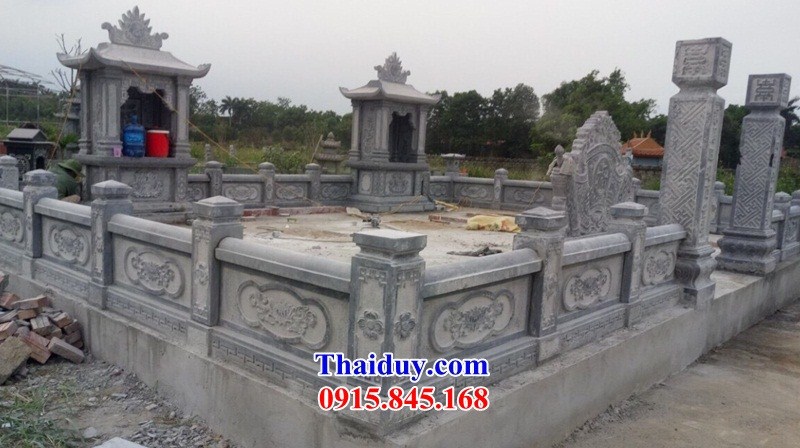21 Khu lăng mộ đá đẹp bán tại Điện Biên nghĩa trang gia đình dòng họ gia tộc