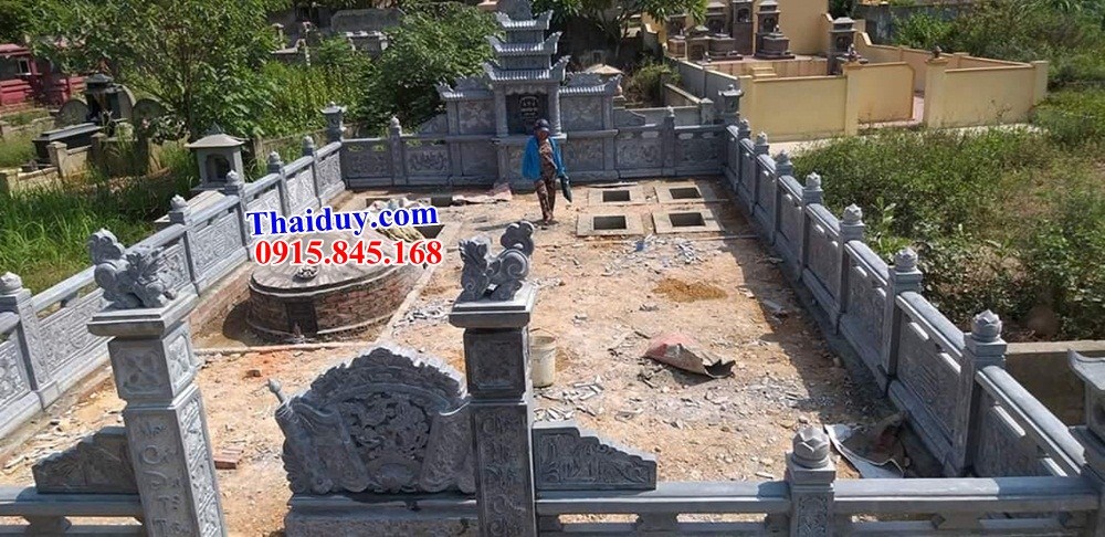 21 Khu lăng mộ đá ninh bình đẹp bán tại Điện Biên nghĩa trang gia đình dòng họ gia tộc