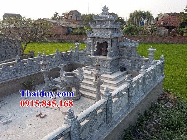 21 Khu lăng mộ đá xanh đẹp bán tại Điện Biên nghĩa trang gia đình dòng họ gia tộc