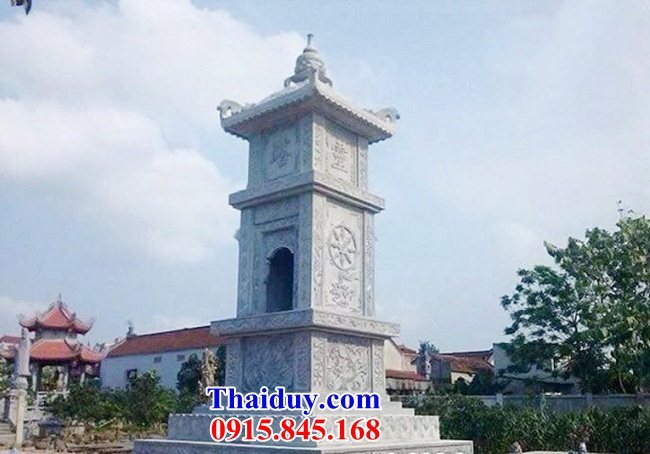 21 Mộ tháp đá xanh đẹp bán tại Cao Bằng cất giữ để tro hài cốt sư trụ trì phật giáo
