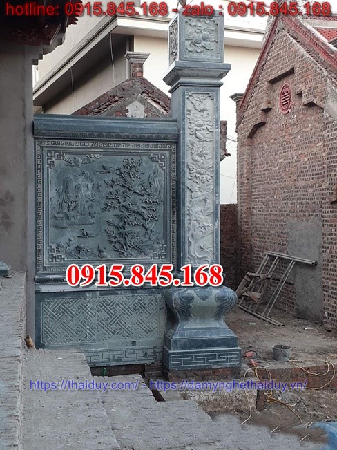 cột đá nhà thờ họ từ đường, cột đá đình chùa miếu, cột đá hiên nhà, cột đá đồng trụ, cột đá vuông, cột đá hình tròn, giá bán cột đá, địa chỉ bán cột đá, 