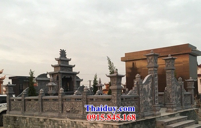 23 Khu lăng mộ đá ninh bình đẹp bán tại Lai Châu nghĩa trang gia đình dòng họ gia 