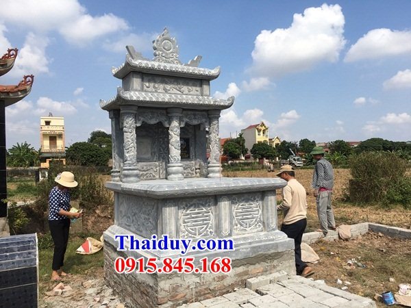 23 Mẫu mộ đôi bằng đá đẹp bán tại Hưng Yên
