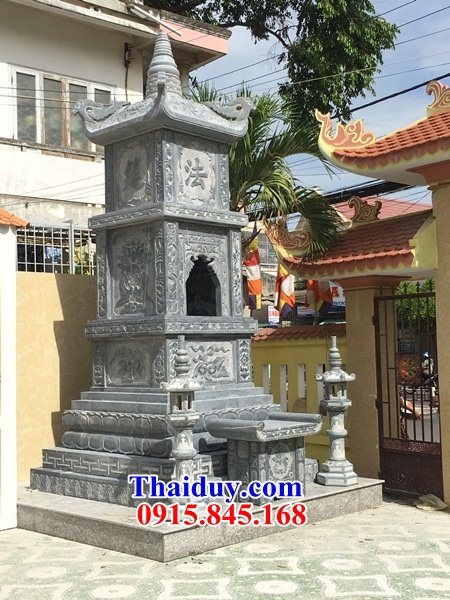 23 Mẫu mộ tháp đá thiết kế hiện đại đẹp bán tại Ninh Bình cất giữ để hũ tro hài cốt sư trụ trì phật giáo