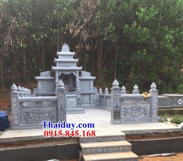 24 Khu lăng mộ đá nguyên khối đẹp bán tại Thanh hóa nghĩa trang gia đình dòng họ gia tộc
