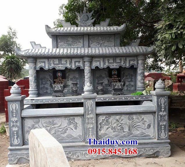 24 Mẫu mộ đôi gia đình ông bà bố ba cha mẹ hai ba bốn năm ngôi liền nhau bằng đá ninh bình đẹp bán tại Lạng Sơn
